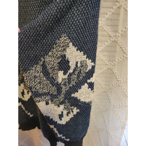 Vintage Mens Sweater Large Geometric Acrylic Cosby Preppy Old Money Aspen Lodge - Picture 16 of 16